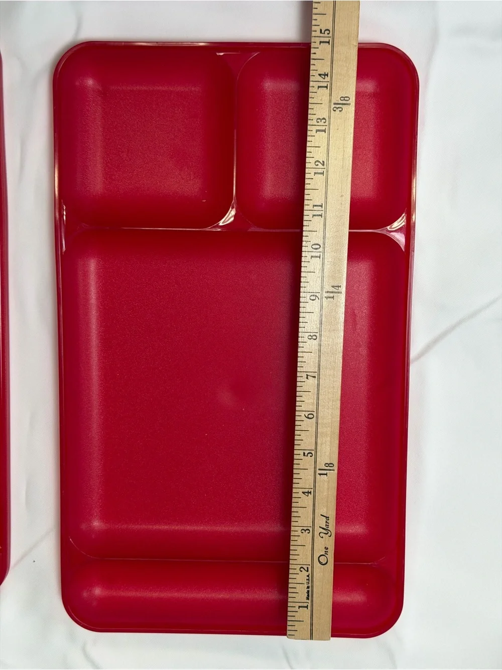 Tupperware red textured